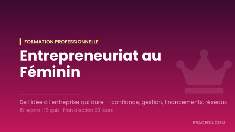 Entrepreneuriat au Féminin
