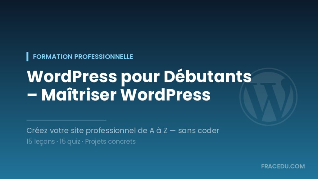 Cours Wordpress Debutants 1024x576