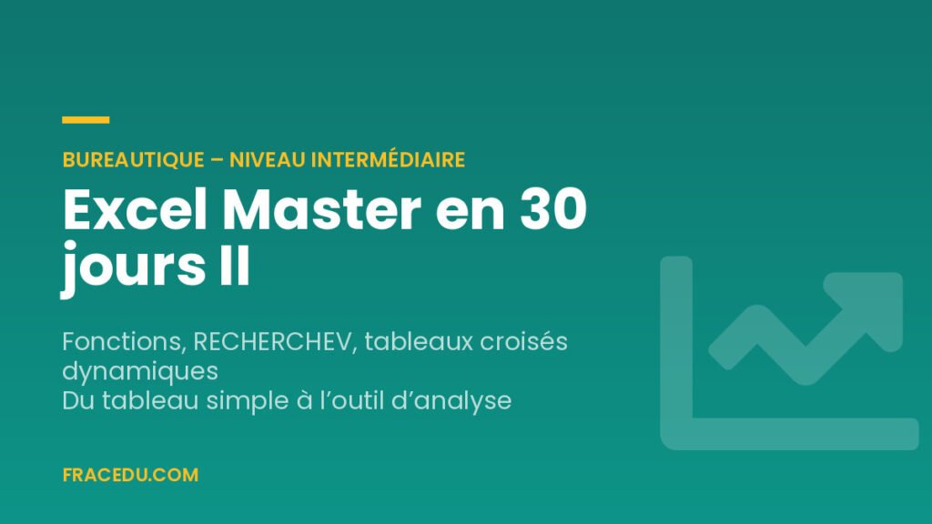 excel master en 30 jours ii – cover